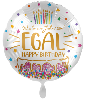 XL Jumbo Folienballon - Happy Birthday, Tortendesign - 71cm